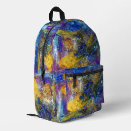 Blaue Bestie Bedruckter Rucksack