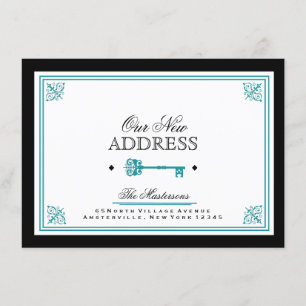 Blaue bewegliche Schlüsselmitteilung Ankündigung