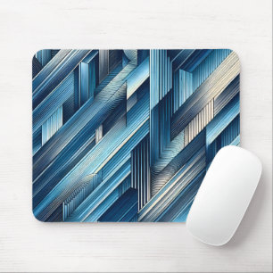 Blaue Bewegungslinien Mousepad