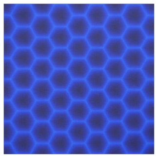 Blaue Bienenwabe 3D Stoff