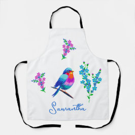 Blaue Birdie Geburtstag Vergessen Sie mir nicht Bl Schürze