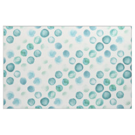 Blaue Bläschen Meer Töne Aquarell Stoff