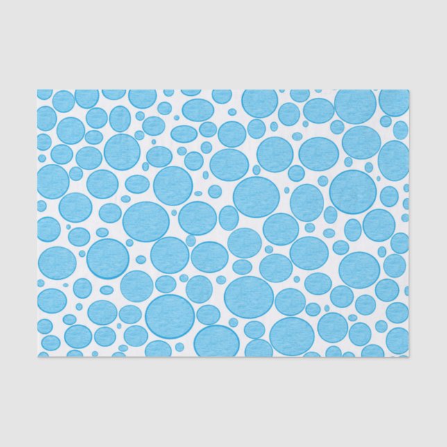 Blaue Blasen erleichterten Seidenpapier (Vorderseite)