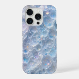 Blaue Blasen-Textur iPhone 15 Pro Hülle – Ästhetis