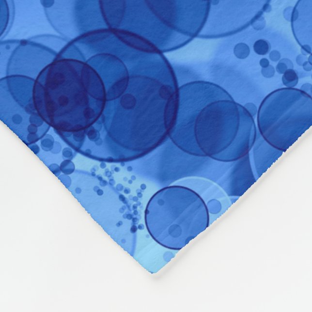 Blaue Blasenmuster-Decke Fleecedecke (Ecke)
