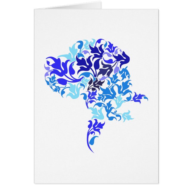 Blaue Blätter Great Dane (Vorne)