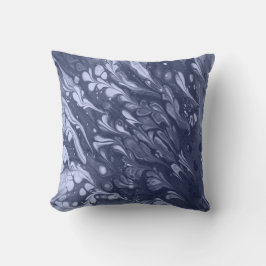 Blaue Blätter Kissen
