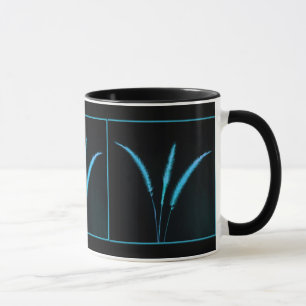 Blaue Blätter Tasse