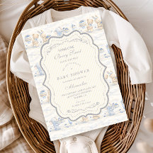 Blaue-Blaubeeren-Häschen-Teddy-Toile-Baby-Party