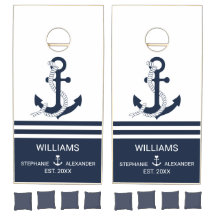 Blaue blaue Anker-Streifen