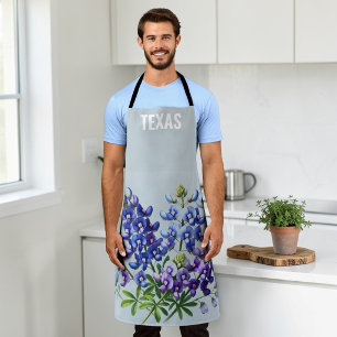 Blaue Blaue Blumen Texas Texanische Staatsblume  Schürze