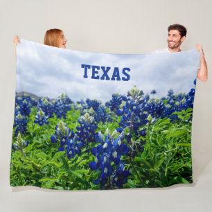 Blaue Blaue-Texas-Himmelblümchen-Flanelldecke Fleecedecke