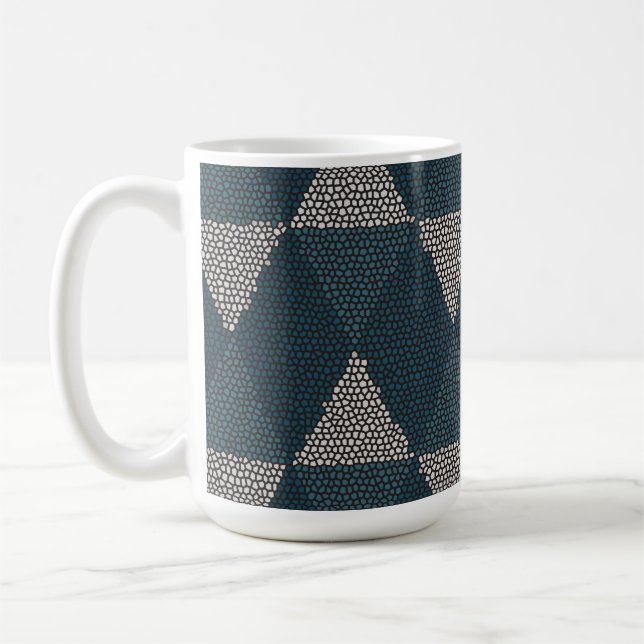 Blaue Bleiglas-Diamant Kaffeetasse (Links)