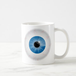 Blaue Bloodshot Augapfel-Tasse Kaffeetasse