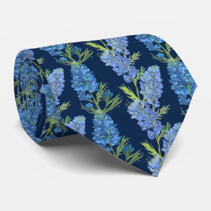 Blaue Bluebonnets-Blumen Texas Texanisch Floral  Krawatte