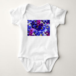 Blaue Blume Baby Strampler