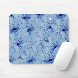Blaue Blume Bouquet Mousepad