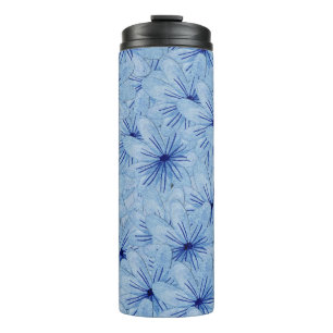 Blaue Blume Bouquet Thermosbecher