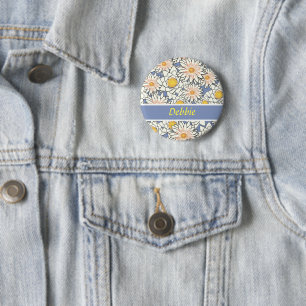 Blaue Blume Button