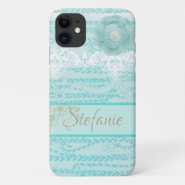 Blaue Blume Case-Mate iPhone Hülle (Rückseite)