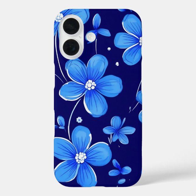 Blaue Blume Case-Mate iPhone Hülle (Rückseite)