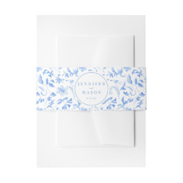 Blaue Blume Einladungsbanderole