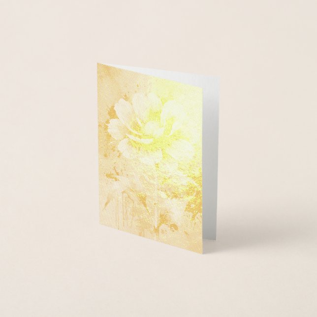 Blaue Blume Folienkarte (Vorderseite)