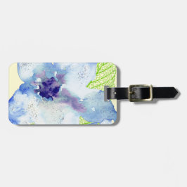 Blaue Blume Gepäckanhänger