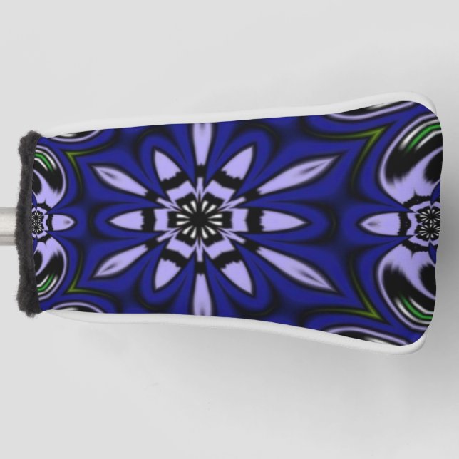 blaue Blume Golf Headcover (Vorderseite)