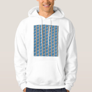 Blaue Blume Hoodie