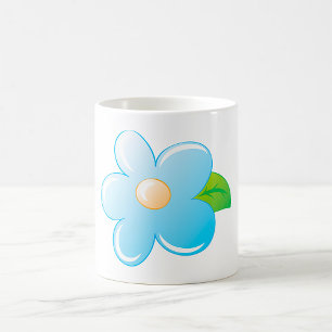 Blaue Blume Kaffeetasse
