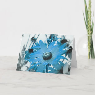 Blaue Blume Karte
