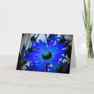 Blaue Blume Karte