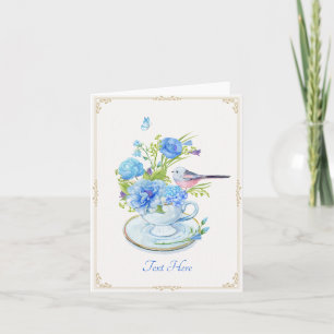 Blaue Blume Karte