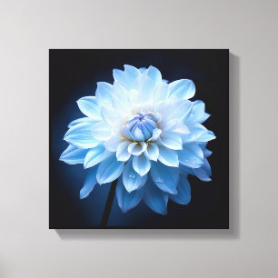 Blaue Blume Leinwanddruck