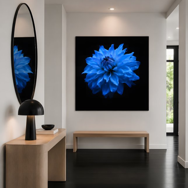 Blaue Blume Leinwanddruck (Von Creator hochgeladen)