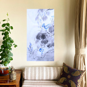 Blaue Blume Leinwanddruck