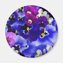Blaue Blume Magnet