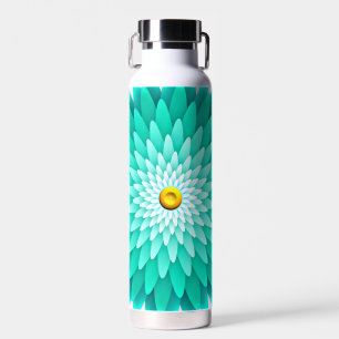 Blaue Blume Mandala-68566 Trinkflasche