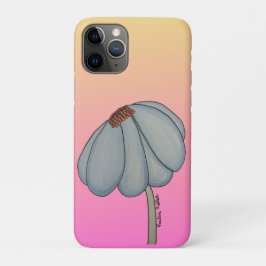 Blaue Blume mit rosa Hintergrund Case-Mate iPhone Hülle