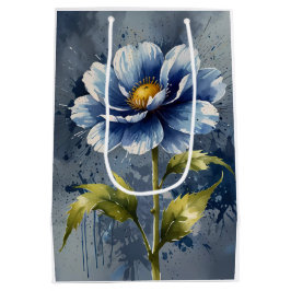 Blaue Blume Mittlere Geschenktüte