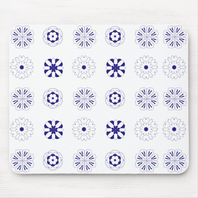 Blaue Blume Mousepad (Vorne)