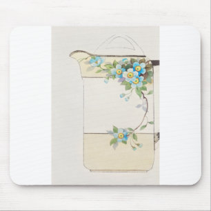 Blaue Blume Pitcher Malerei von Noritake Factory Mousepad