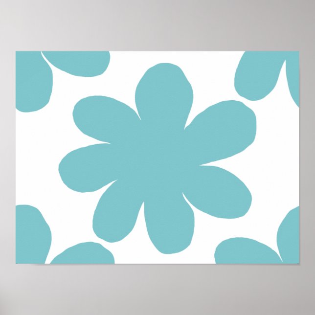 Blaue Blume Poster (Vorne)