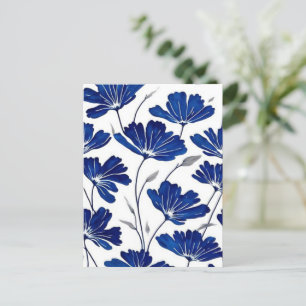 Blaue Blume Postkarte
