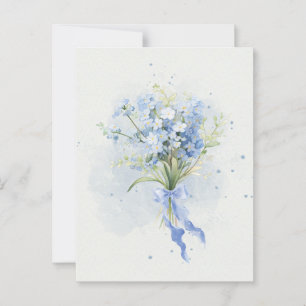 Blaue Blume Postkarte