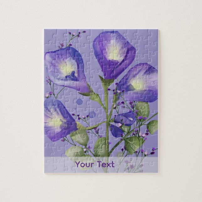 Blaue Blume Puzzle (Vertikal)