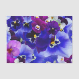 Blaue Blume Seidenpapier