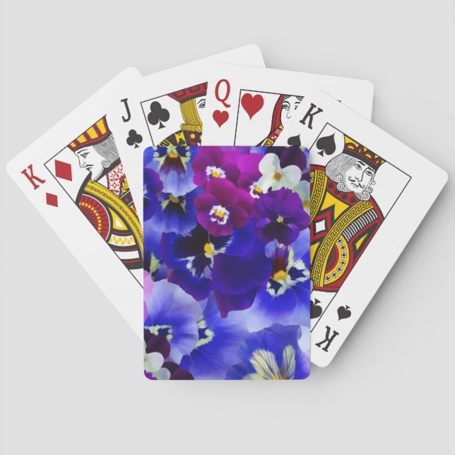 Blaue Blume Spielkarten (Rückseite)