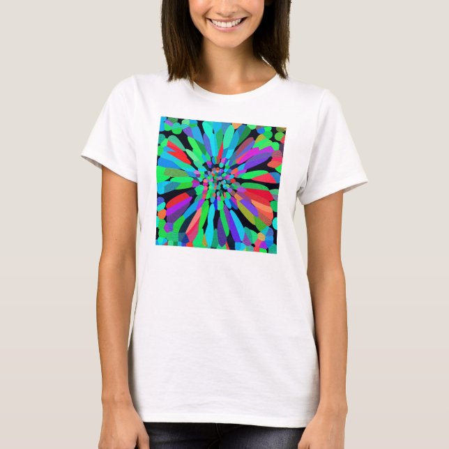 Blaue Blume T-Shirt (Vorderseite)